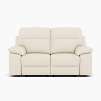 White leather sofas