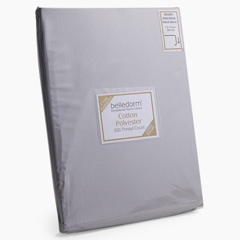 Percale Extra Deep Fitted Sheet - Cloud