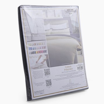 Percale Extra Deep Fitted Sheet - Grey Image