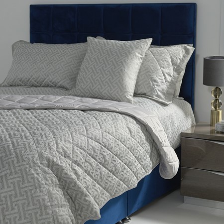 Olympia Duvet Set - Silver primary image