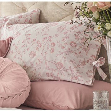 Laura Ashley Pink Aria Floral Duvet Cover Set Image