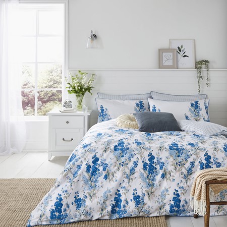 Laura Ashley Blue Stock Floral Duvet Cover Set primary image