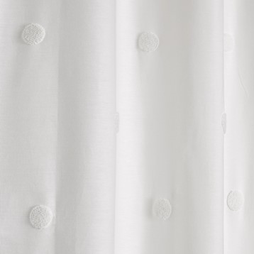Appletree Zara White Cotton Dot Curtain Image