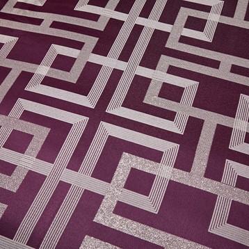 Soiree Bardon Damson Jacquard Duvet Cover Set Image