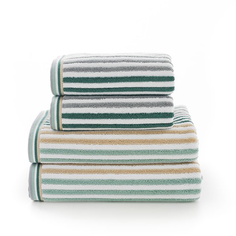 Hanover Stripe Towel - Seagrass