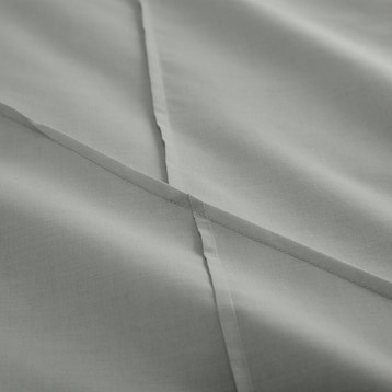 Serene Dart Pleated Duvet Cover Set Grey Image