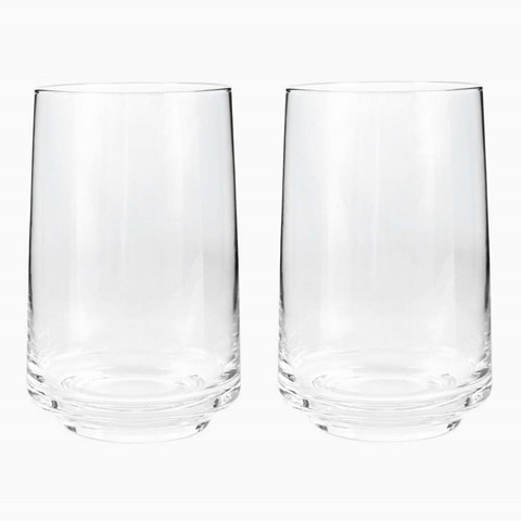 Denby Contemporary Clear Large Tumbler Set Of 2