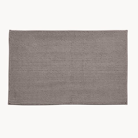 Catherine Lansfield Silver Bobble Bathmat