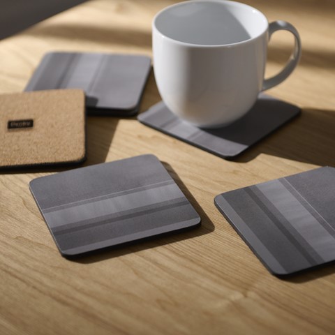 Denby Colours Grey Coasters - Set of 6