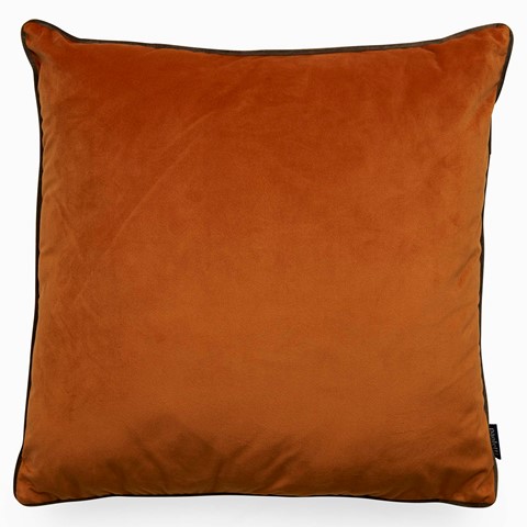 Riva Paoletti Meridian Pumpkin & Mocha Cushion