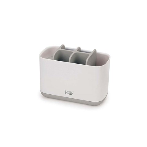 Joseph Joseph Large White & Grey EasyStore Toothbrush Caddy