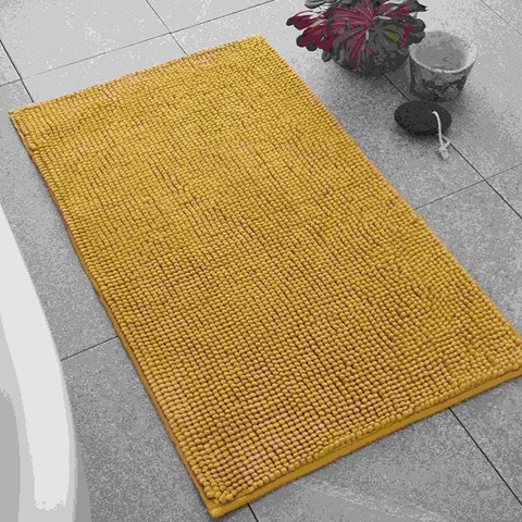 Catherine Lansfield Ochre Bobble Bathmat