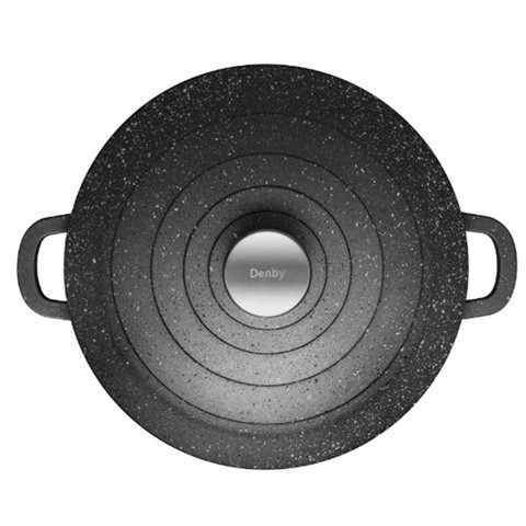 Denby Granite Finish 24cm Cast Aluminium Casserole Dish