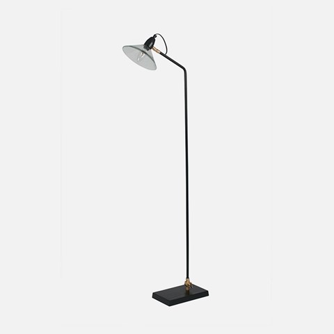 Glass & Metal Task Floor Lamp