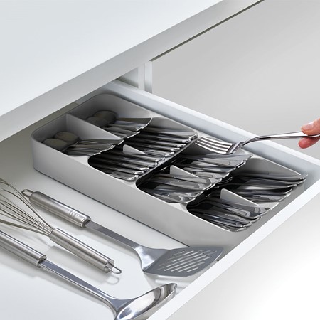Joseph Joseph Grey Cutlery Drawer Organiser primary image
