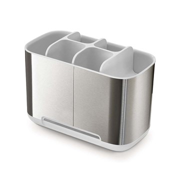 Joseph Joseph Large White Easystore Steel Toothbrush Caddy Image