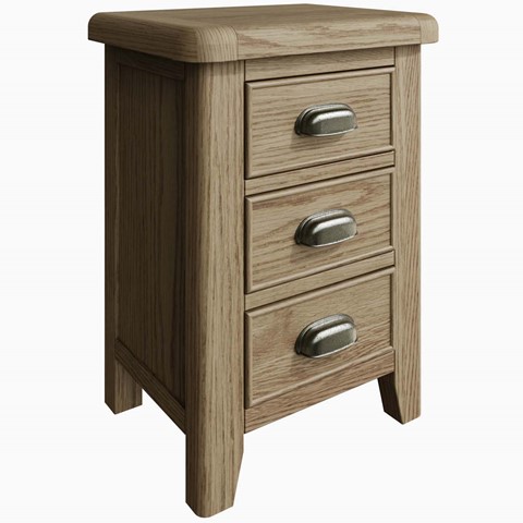 Ryedale 3 Drawer Bedside Table - Small