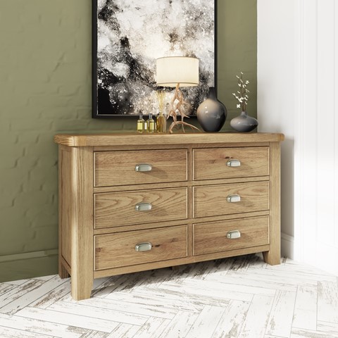 Ryedale 6 Drawer Wide Chest