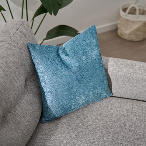 Bingham Blue Velvet Cushion