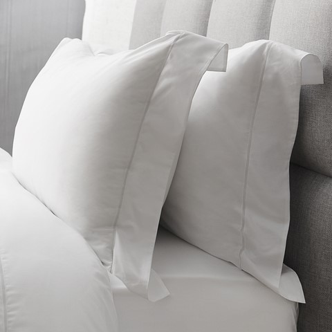 Sterling Home Savile White Cord Oxford Pillowcase