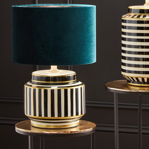 Bow Forest Velvet Cylinder Shade