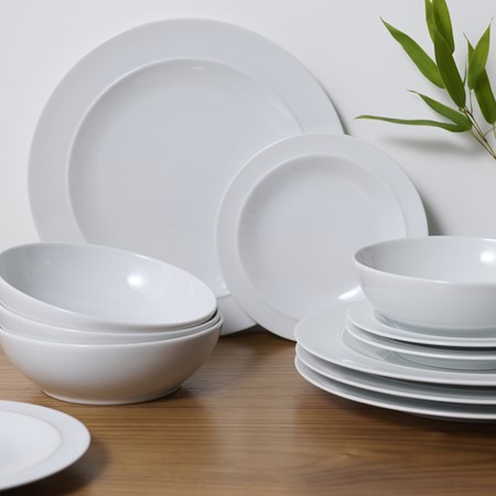 White by Denby 12 Piece Dinner Set image