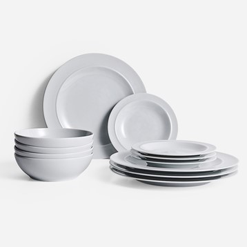 White by Denby 12 Piece Dinner Set Image