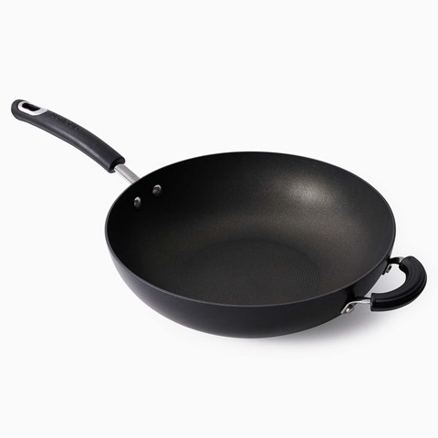 Circulon Total Hard Anodised Aluminium Wok - 30cm