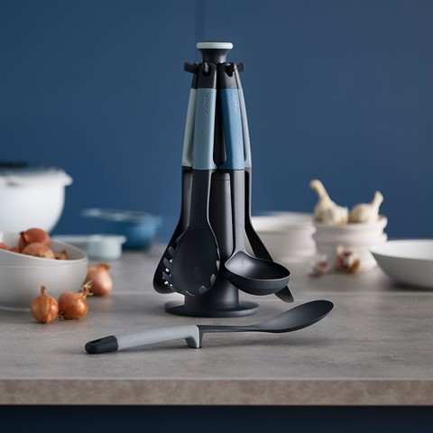 Joseph Joseph 6 Piece Blue Utensil Carousel Set