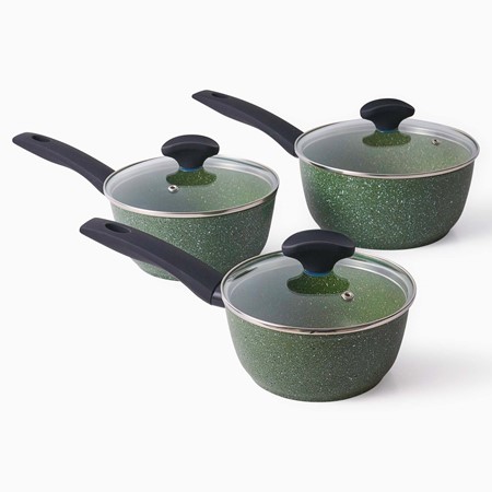 Prestige Eco Cookware 3 Piece Saucepan Set image