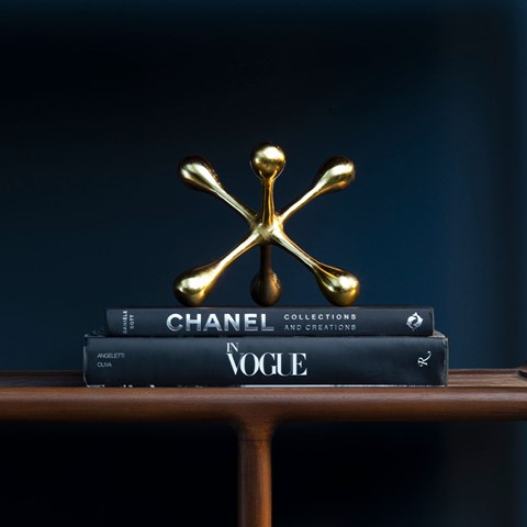 Prato Gold Finish Jack Sculpture