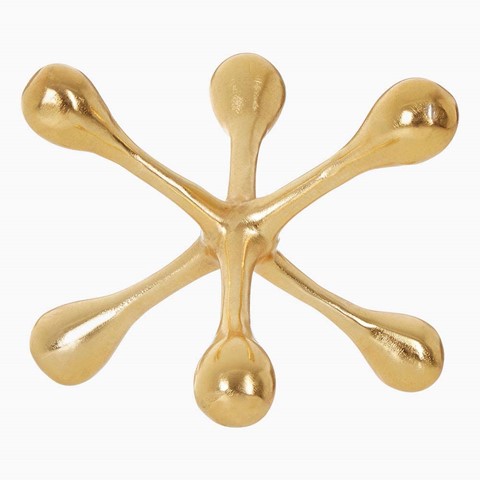 Prato Gold Finish Jack Sculpture