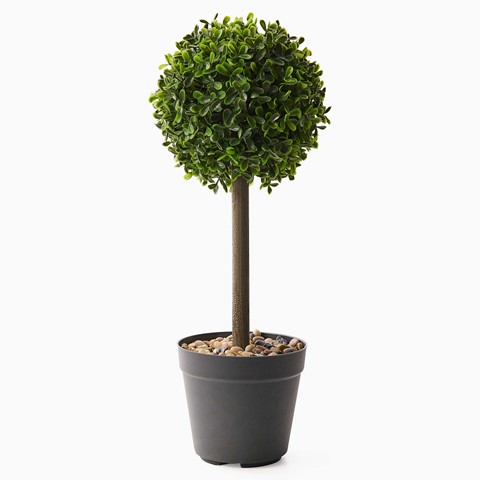 Artificial Small Uno Topiary Tree