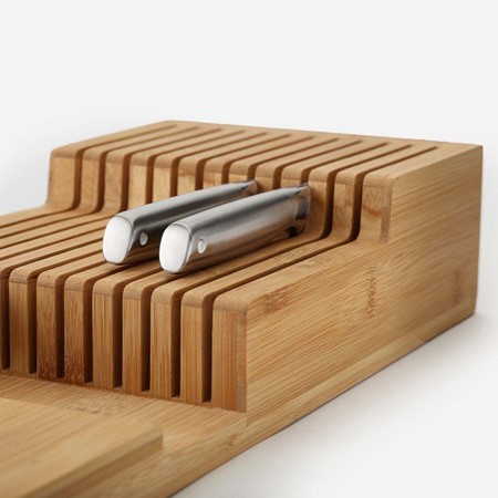 Joseph Joseph Bamboo Knife Drawer Organiser image