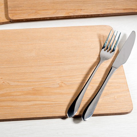 Oak Veneer Set of 4 Placemats