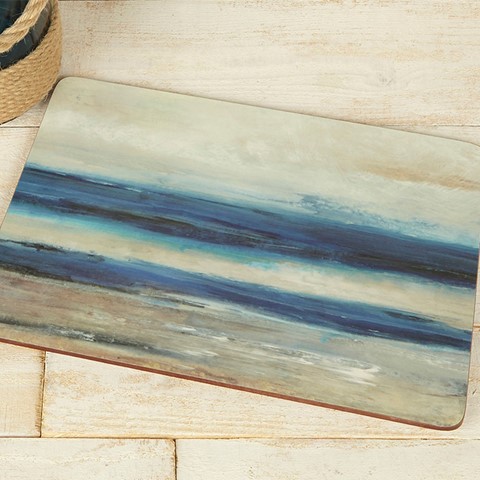 Blue Abstract Set of 6 Placemats