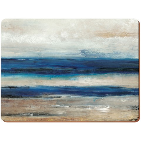 Blue Abstract Set of 6 Placemats