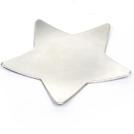 Mila Silver Star Decorative Plate primary image