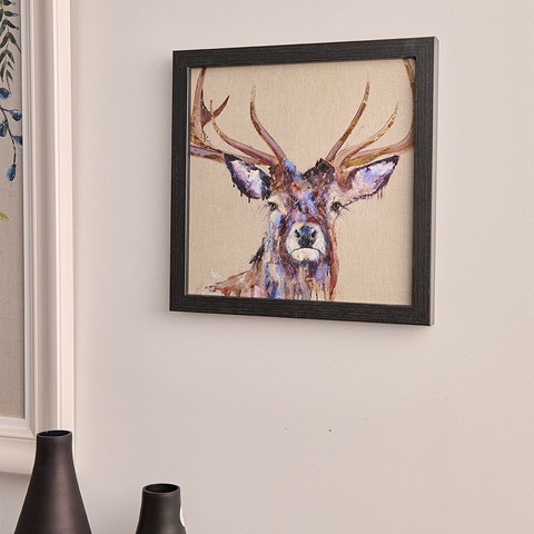 Mini Stag Framed Print