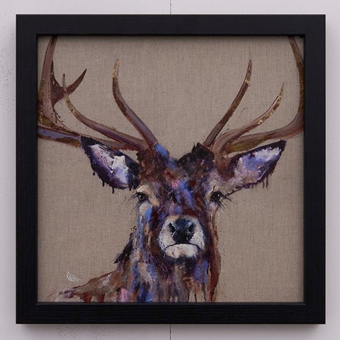 Mini Stag Framed Print