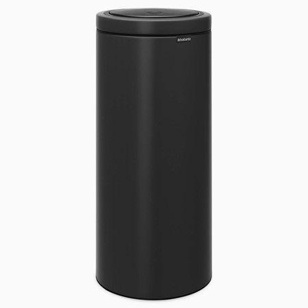 Brabantia Matt Black Touch Bin Flat Lid image