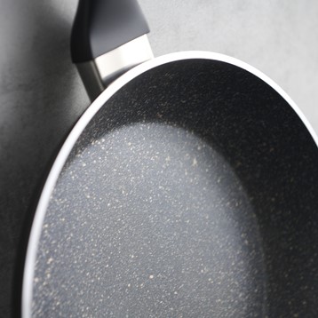 Black Marble Non-Stick Frying Pan Image
