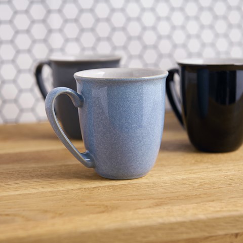 Denby Elements Blue Coffee Mug