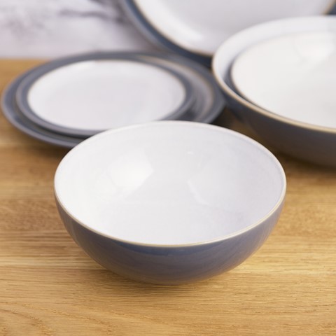 Denby Elements Fossil Grey Coupe Cereal Bowl