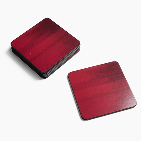 Denby Colours Set of 6 Red Coasters image