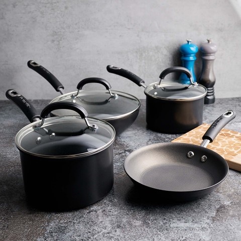 Circulon Total 4 Piece Hard Anodised Pan Set