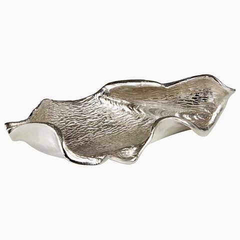 Hampstead Small Leaf Nickle Finish Dish