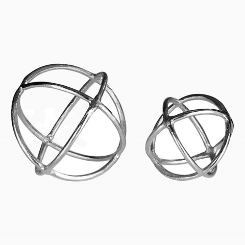 Ken Townhouse Set of 2 Ball Sculptures