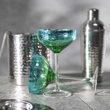 BarCraft Small Hammered Ice Bucket with Lid Image