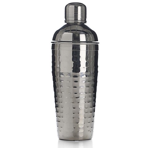 BarCraft Hammered Steel Textured Cobbler-Style Shaker